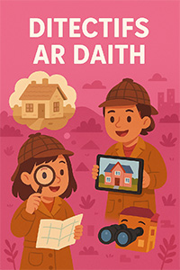 Clawr Llyfr Ditectif ar Daith